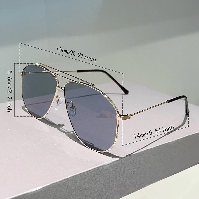 New Oversized Sunglasses Women Men Vintage Pilot Designer Sun Glasses Big Frame Mirror Retro Fashion
