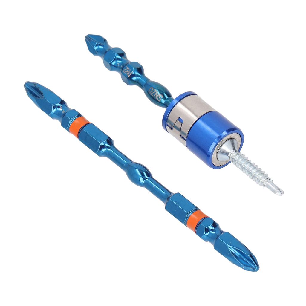 2Pcs Double Ended Screwdriver Bits 14 Strong Magnetic Cross Head for Hand Electric Drill