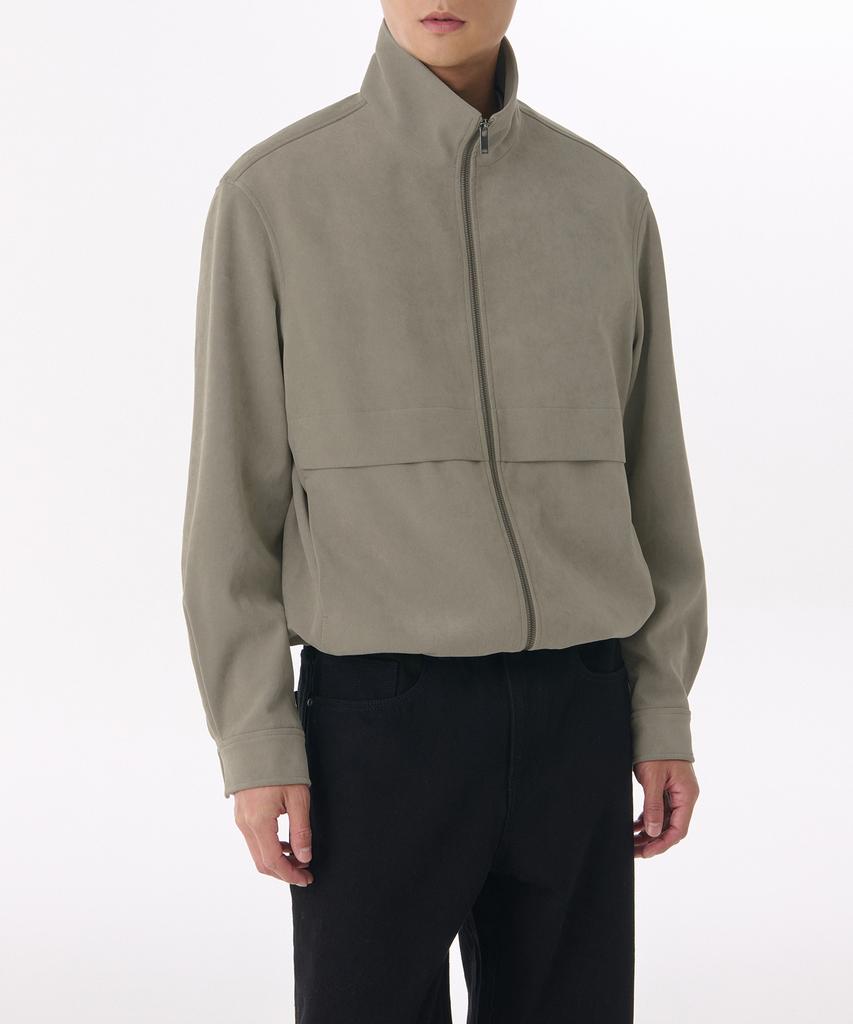 Musinsa Standard Brushed High-Neck Blouson Jacket [Khaki Beige]