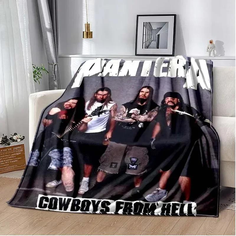 Κουβέρτα US Pantera Band Πόστερ Dimebag Darrell Τυπωμένη, για Σαλόνι, υπνοδωμάτιο, σπίτι, αυτοκίνητο, γραφείο, Δώρο για φίλο, εσύ Αγαπάς