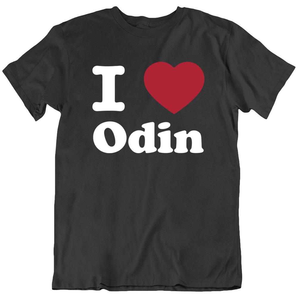 Я Люблю Одина Сердце Валентина Семья Футболка Подарок Новый XL