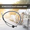 Automotive Engine Hood Latchs Release Cable Control Cord 3CM823535 For 3CM-823-535 Engine Compartment Access Maintenance