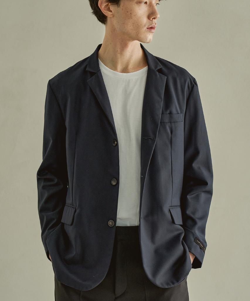 Trip Le Sens Basic Standard Single Blazer_Navy