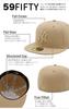 New Era MLB 59FIFTY Tonal ONSPOTZ NY Size 7 59Fifty Tonal MLB New York Yankees Cap, Color, Exclusive, Camel, 3/4, Logo,