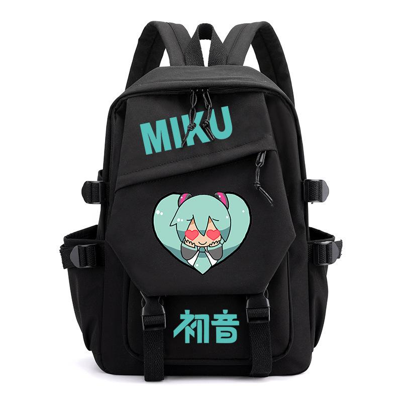 Hatsune Future Versatile Backpack Junior High School Girls Reduce Burden School Bag High School Students Casual Backpack