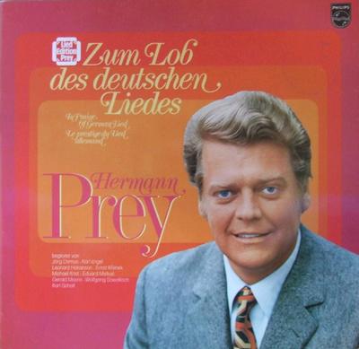 LP Record HERMANN PREY - Zum Lob Des Deutschen Liedes 6541500 Philips 1973 Germany Classical Used
