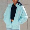 New MLB Velvet Feel Coat Unisex Light Blue 3AFDB0226-07BLL