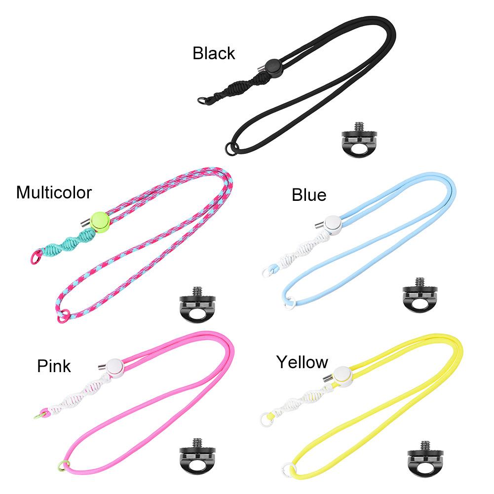 Anti-Lost Rope with 1/4 Screw Neck Strap Camera Neck Lanyard for DJI Osmo Pocket 3 for Insta360 X4 Accessories