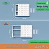 Wall-Mounted Retractable Closet Partition Shelf - No Drill Required