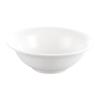 Anyi Pure White Ceramic Thickened Winged Serving Bowls (Set of 5)