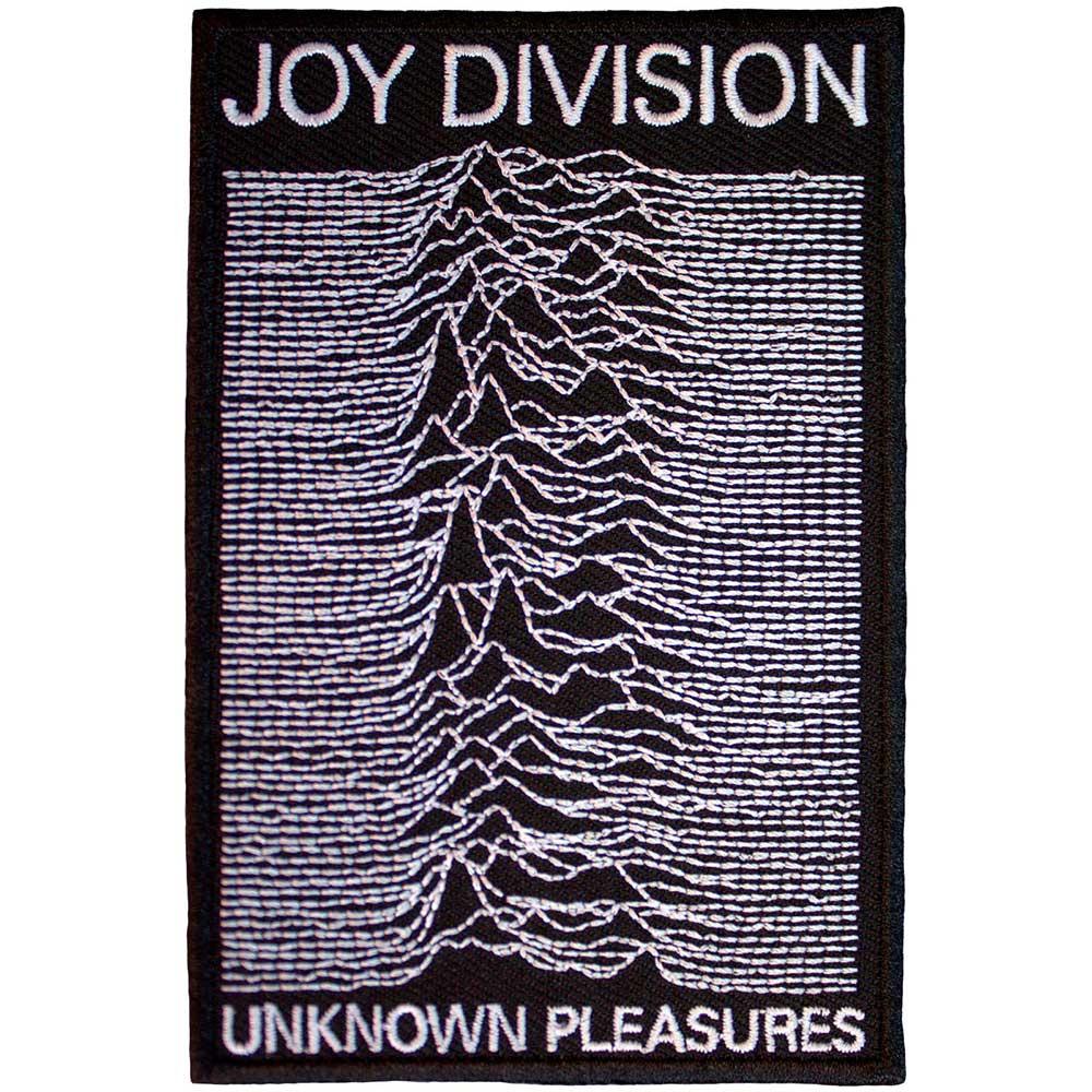 Joy Division Unknown Pleasures Woven Iron On Patch