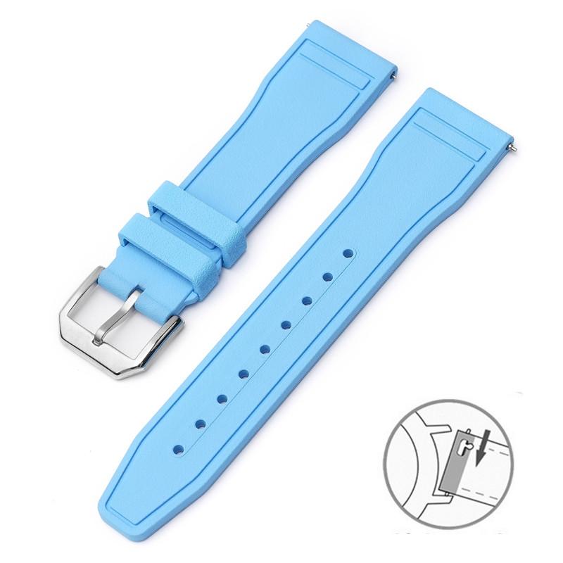 20/21/22mm FKM High-end Rubber Strap for IWC PILOT´S WATCHES And PORTOFINO Series Men Women Fashion Casual Watchband