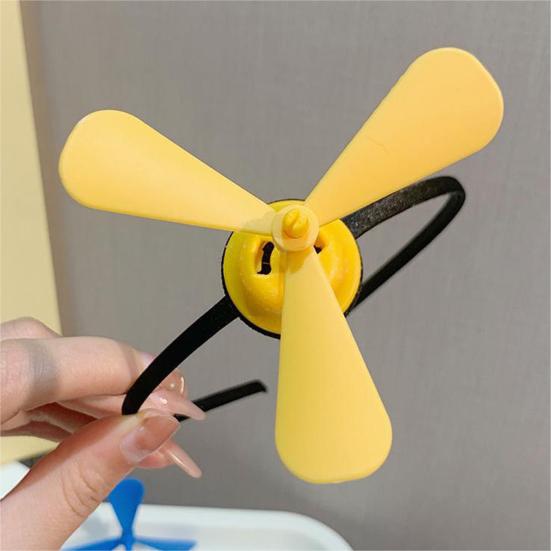 Spoof Headband Windmill Decoration Men Women Hair Hoop Elastic Funny Hair Accessory for Daily Party Wear