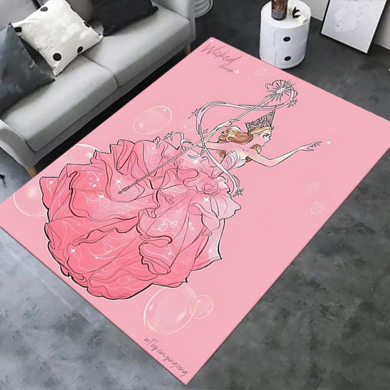 Fairy Tale, Magic Wand Pattern Polyester Office Carpet Chair Mats, Home Decor Dormitory Floor Protec
