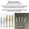 Light Duty Metal Expansion Anchors 1Pcs Strong Load Anti-Loosening Design for Household Shelf Mounting Repair