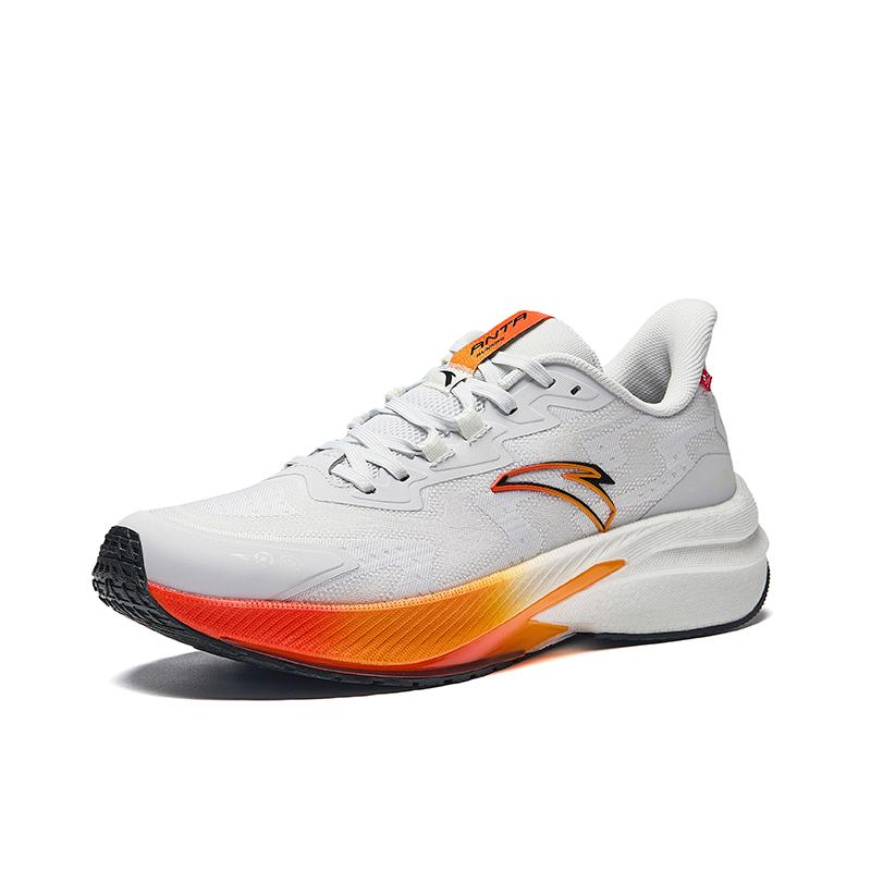 

New Anta Cushioning, Slip Resistant, Abrasion Resistant, Rebound Low top Nitrogen Technology Running Shoes Men s Gray White 912445503-2 41