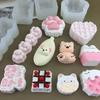 1Pcs Animal Bunny Kitten Silicone Mold Multifunctional Cute Candle Mold Cartoon Baking Mould