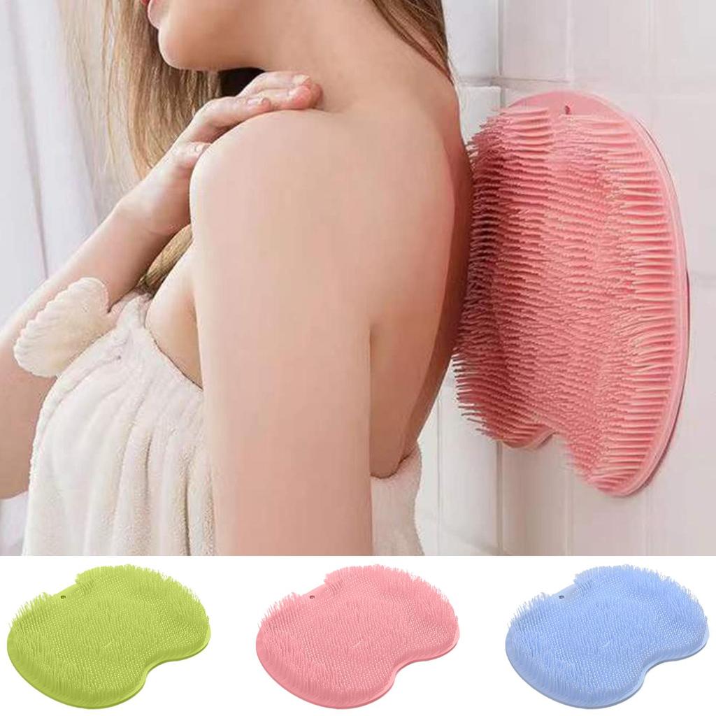 Foot Wash Brush Rub Back with Sucker Brush Bathroom Tool  Shower Massage Mat Exfoliating Wall mounted suction cup