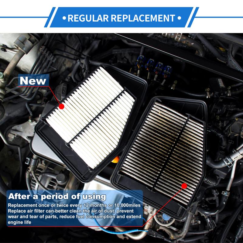 X Autohaux 1 Pcs Engine Air Filter for Toyota Camry 2.5L L4 10-17 Long Life Engine Air Filter