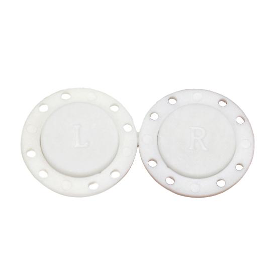 1 paio di bottoni automatici magnetici invisibili con design a 8 fori, forte aspirazione, bottoni magnetici per abbigliamento per cappotto
