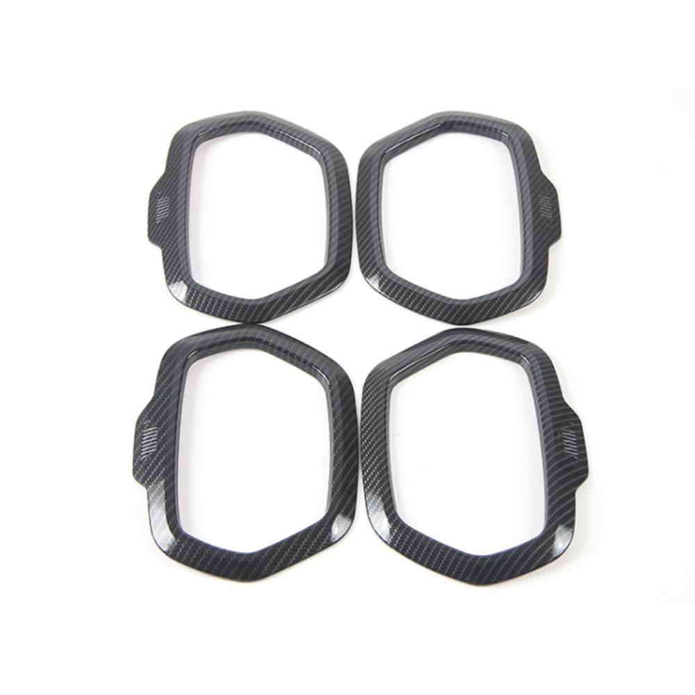 Car Door Audio Speaker Decoration Cover Ring Frame Trim Stickers for Jeep Renegade 2016-2022 Auto Interior Mouldings