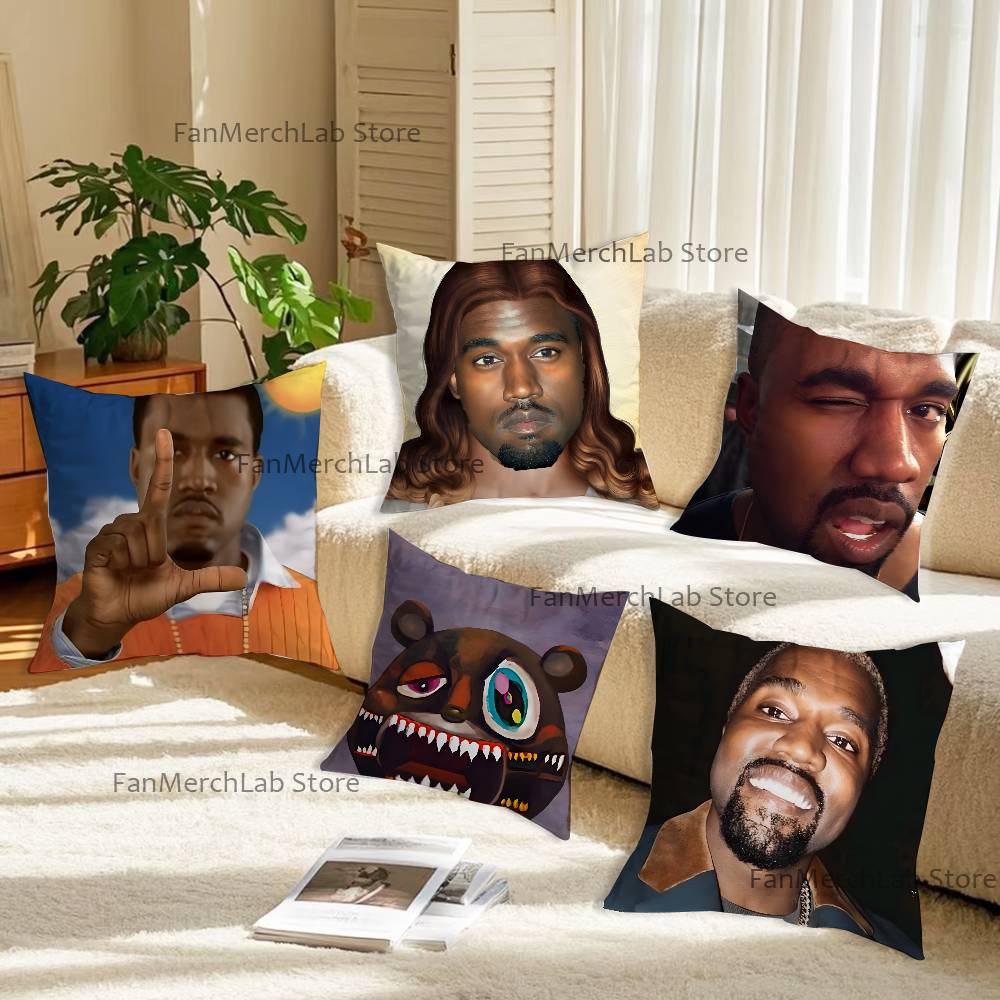 KKanye West Yeezus Ye Jesus Pillow Case For Sofa Decor Car Office Room Printing Cushion Cover Decorations and Protector