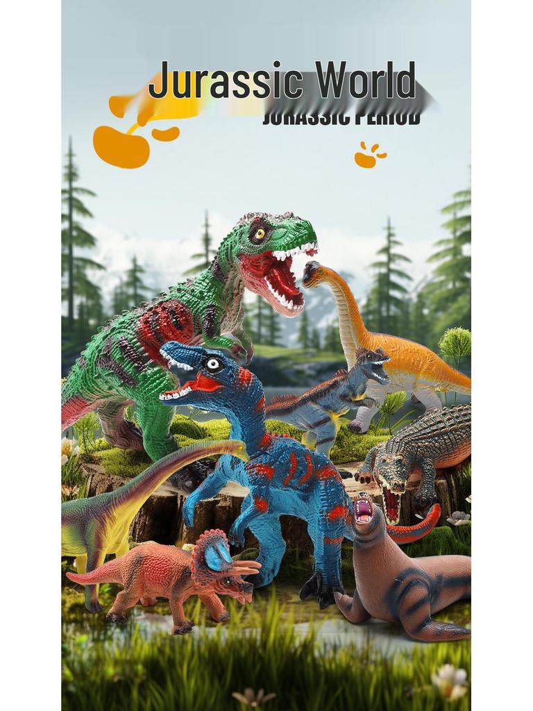 Large Soft Rubber Tyrannosaurus Rex Dinosaur Toy for Kids