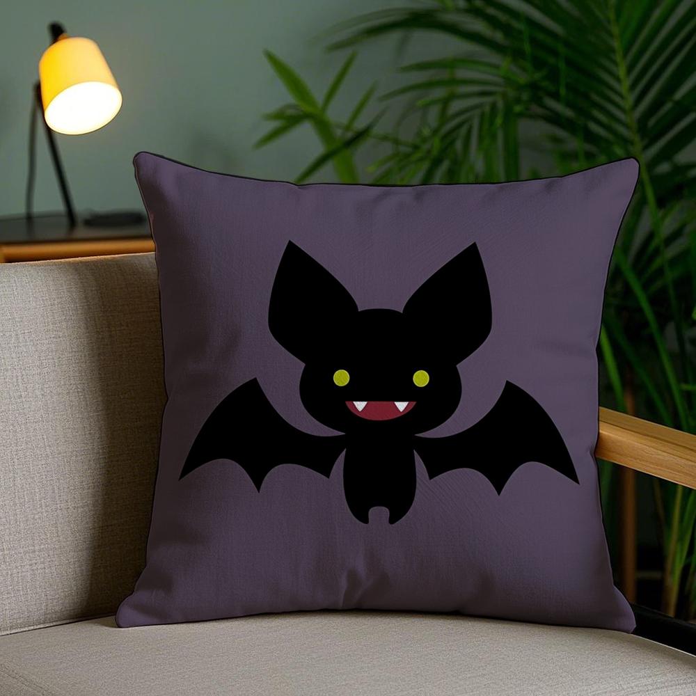 Cute Animal Cushion Cover Plush Fabric Soft Double-Sided Printed Invisible Zipper Sofa Pillow Case Home Decor
