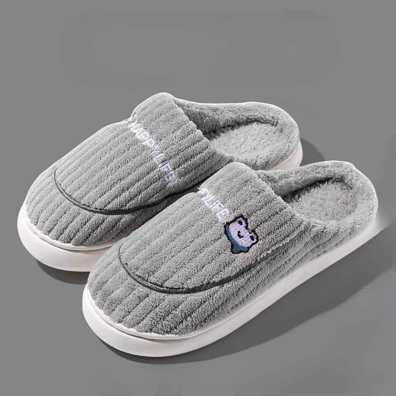 Nová bavlněná taška na pantofle a dámské bavlněné boty s tlustou protiskluzovou podrážkou pro vnitřní použití