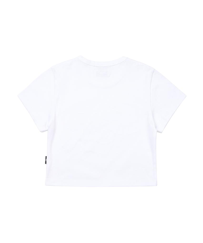 Gillaakaibeu G&R Logo Crop Top_White
