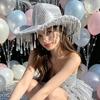 French Vintage Women S Western Style Sequined Tassel Jazz Hat For Party Performance