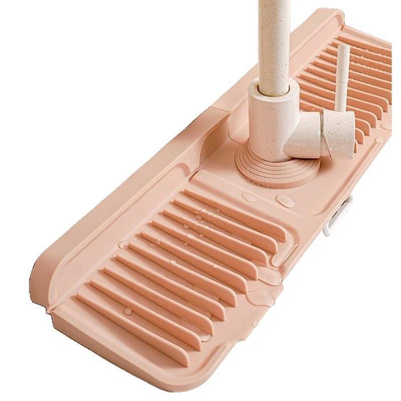 Upgraded Button Silicone Faucet Drain Pad, Kitchen Sink Storage Pad, Washbasin Leak-proof and Anti-slip Pad