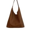 Retro Woven Bag Women's 2025 New Fashion Korean Version Tote Bag Simple Large Capacity Shoulder Commuter Armpit Bag