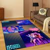 Kpop Dämonenjäger Rumi Mira Zoey Musik Cartoon Teppich für Schlafzimmer Wohnzimmer Sofa Heimdekoration, Rutschfeste Fußmatte Geschenk