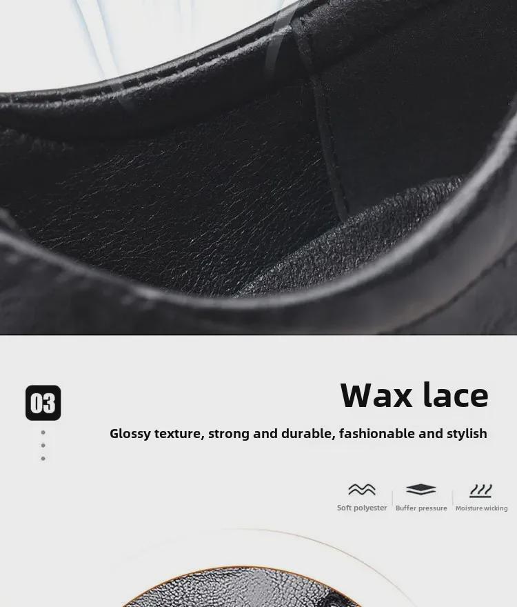 Men's Hand-Scratched Leather Shoes for Spring & Autumn - Business, Casual, Wedding, British & Korean Styles