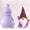 Cute elf and snowman silicone mold, silicone mold DIY production, Christmas decoration, living room pendant desktop decoration