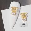 Ķīniešu Jaunais gads 3D nagu mākslas aksesuāri Rotaslietas Dekorācijas DIY Tiger Lucky naudas soma kristāla sarkans dārgakmens Rhinestone krelles