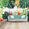 3d Hand Painted Mural Tropical Plant Leaves Fresco Living Room Tv Sofa Bedroom Home Decor Wallapper