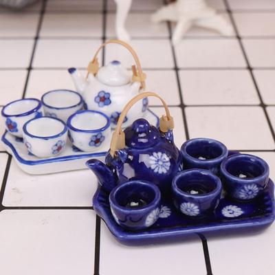 1 Set Decorative Compact Novelty 1:12 Realistic Dollhouse Tea Cup Drinkware Model Pretend Play Toy