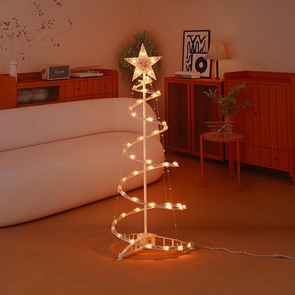 Pre-Lit Spirals Indoor Outdoor LED Tree Warm Light For Bedroom