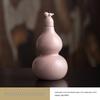 Ancient Style Chinese Ceramic Gourd Wine Bottle with Portable Mesh Bag for Cold Brew