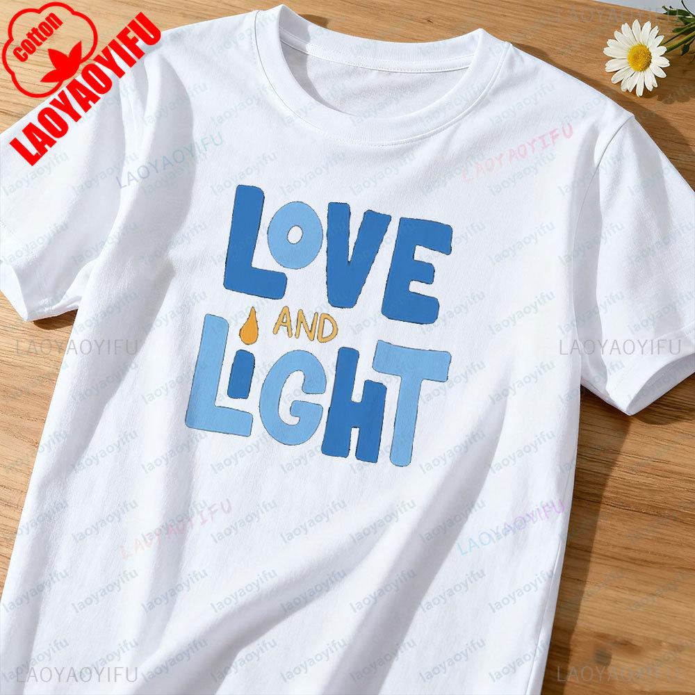 Love and Light Hanukkah Shirt Unisexorah Christmas TShirt Chanukah Festival of Lights Tshirt Jewish Celebration Unisex Women Tee Tops S