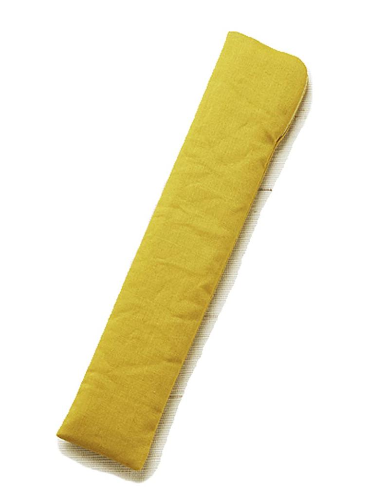 22cm Fan Pure Made In Yamabuki Pouch, Hemp, Women's, Japan, Kyoto, (Yellow)