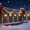 Cross-Border Icicle & Snowflake Christmas String Lights: Outdoor Decoration with Leather Wire Curtain Lights