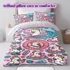 Cute animals surfing Pattern Bedding,Quilt Set Quilt Cover Pillowcase Home Birthday Gift (1*duvet cover+2*pillowcase,without core)