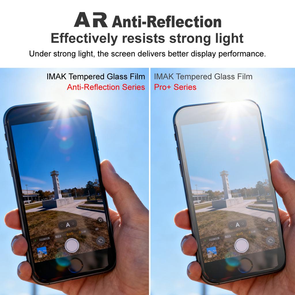 For iPhone 17 Pro Max Air Glass IMAK Full Coverage Tempered Glass Film AR Anti-reflective Series