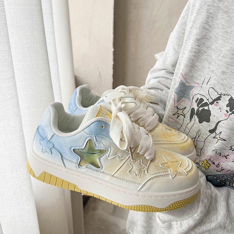 

Korean niche board shoes 2025 new little white shoes ins trendy versatile stars versatile sports shoes summer women s shoes 35