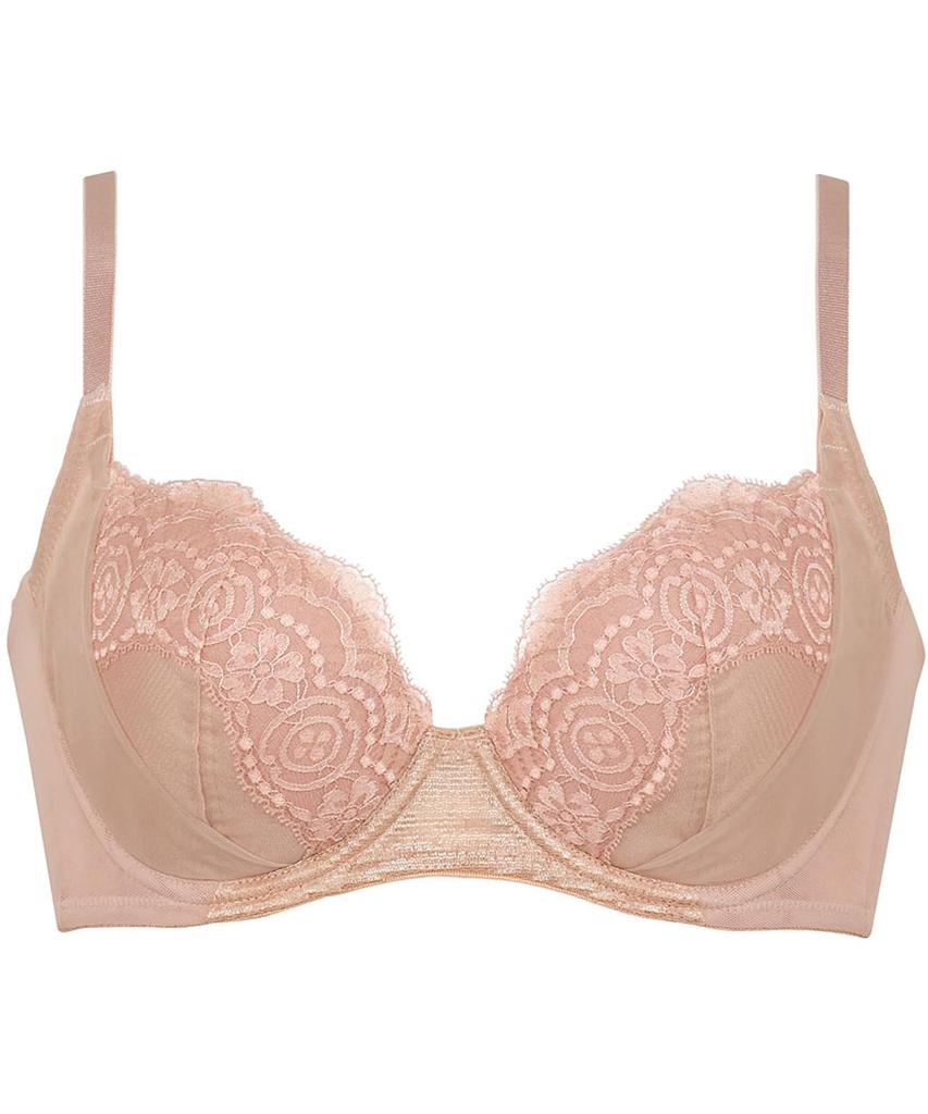 Bra Create a Beautiful Silhouette with Just This One Piece High Side Design Clean Sides and Back Up Bra KB2900 BE C80 [Wing/Wacoal] - - - - [Style