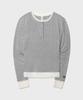 Maseumaluljeueopaeleol Mash Layered Henry Neck Top_Melange Gray