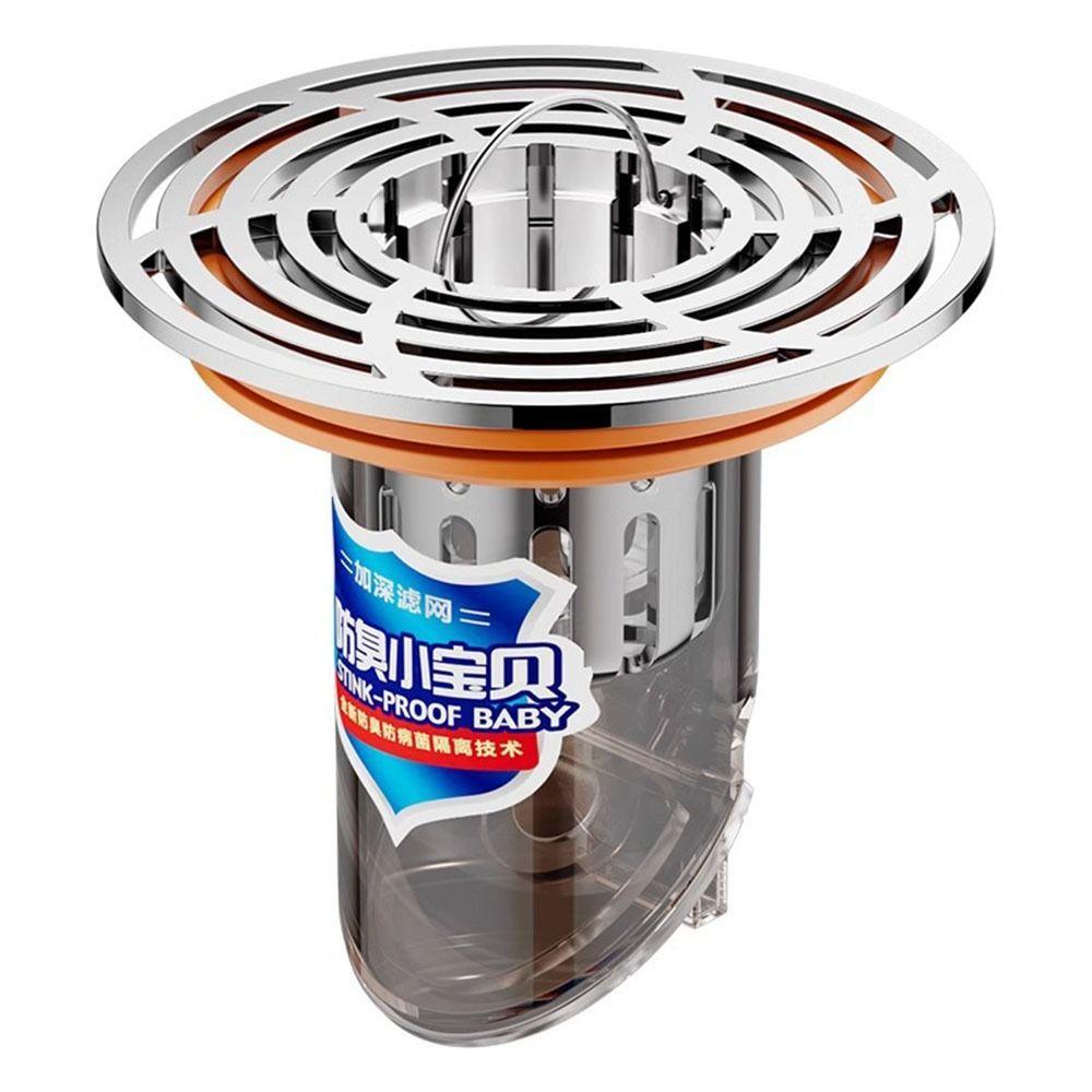 Odor and Insect Proof Sewer Shower Drain Anti-Clogging Drain Sink Strainer  Deodorant